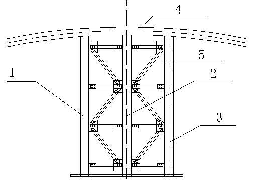 Combined steel temporary supporting excavation method for tunnel with extra-large section