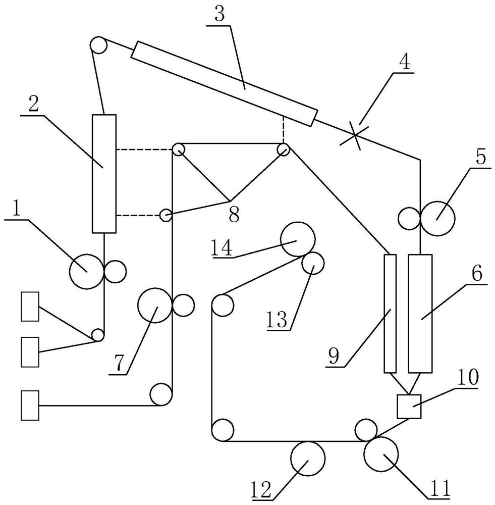 A kind of production method of two-color wool-like polyester fiber