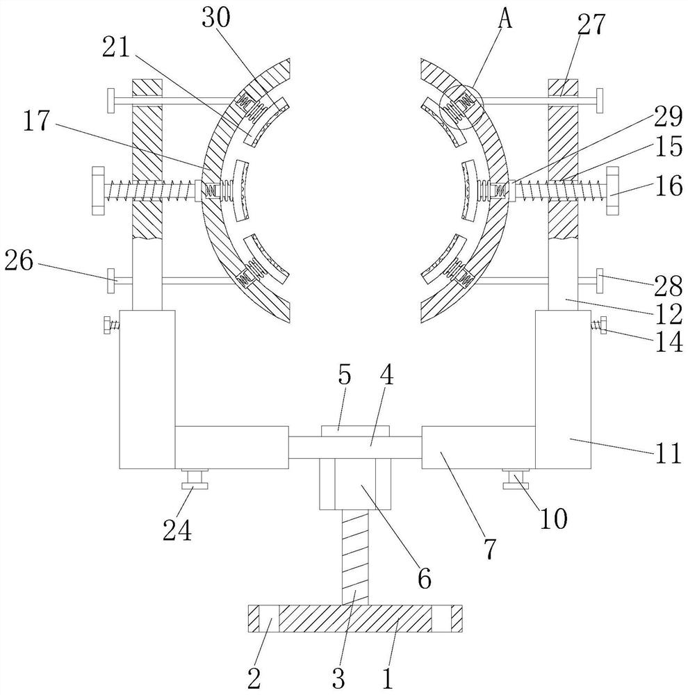 Water pipeline supporting and fixing device for water conservancy engineering and using method thereof