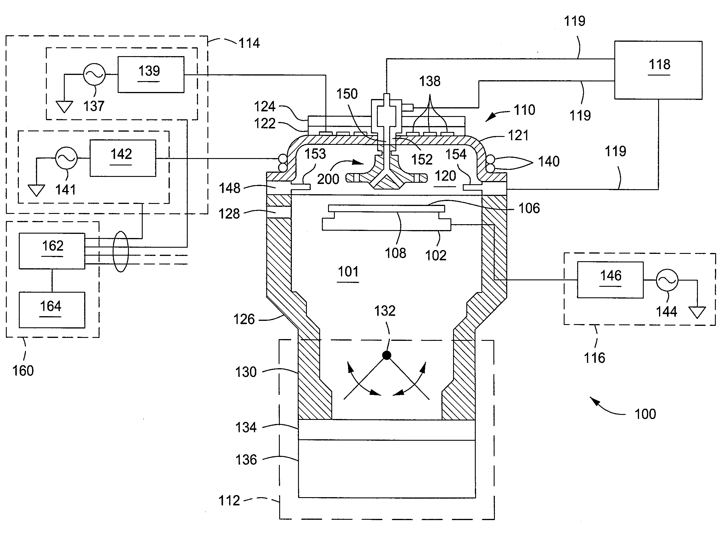 Surface treated aluminum nitride baffle