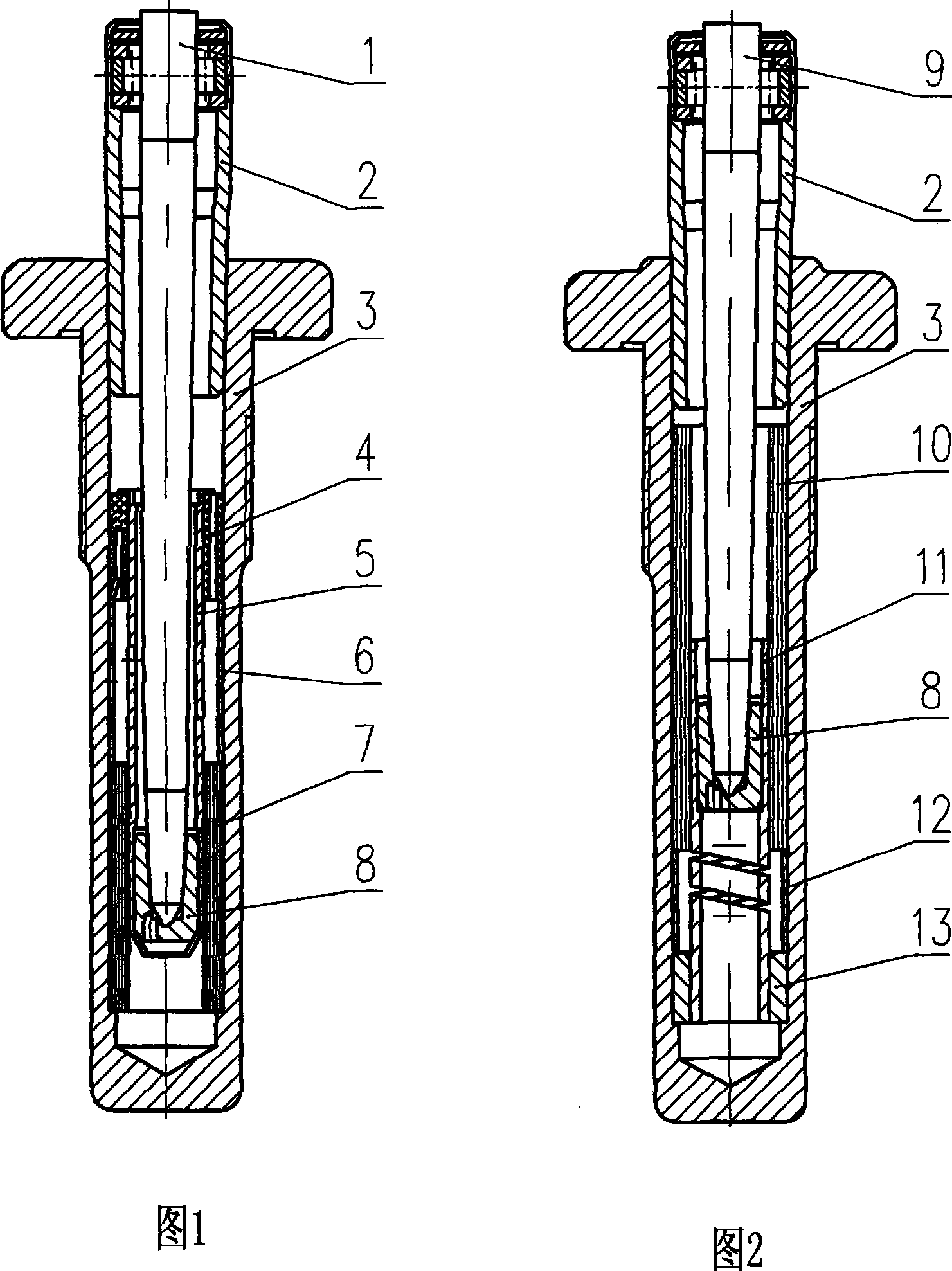 Separating elastic tube high-speed spinning spindle