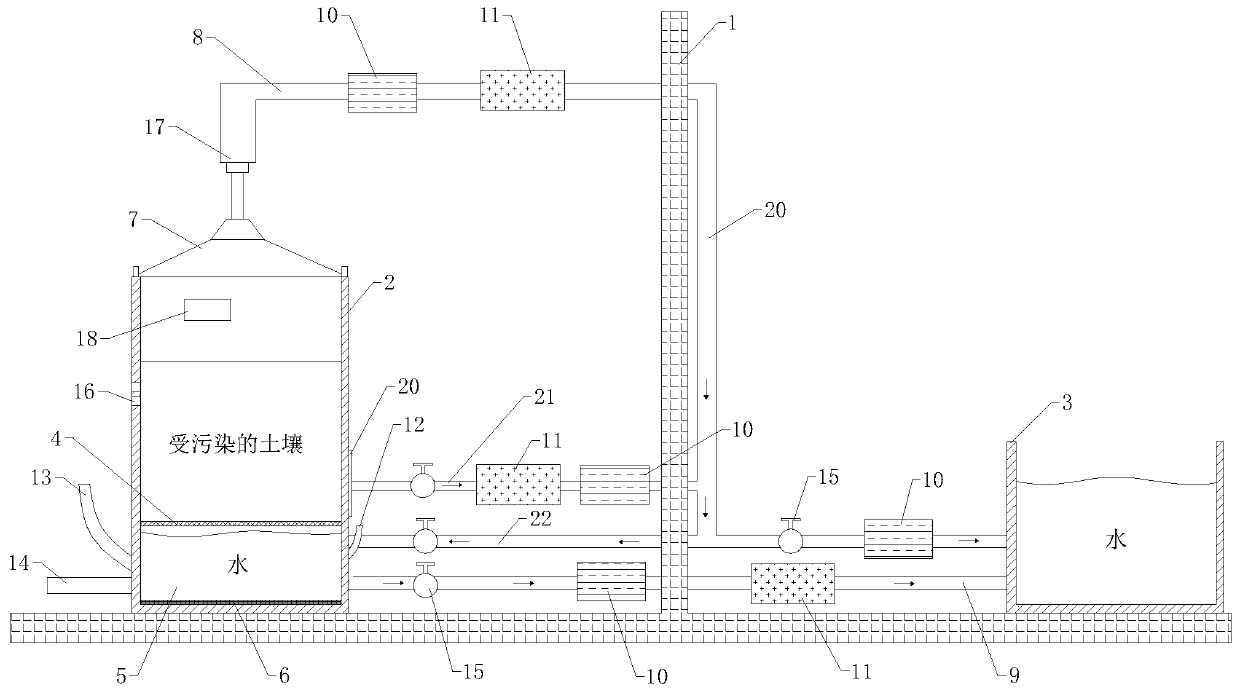 Soil pollutant removal treatment system