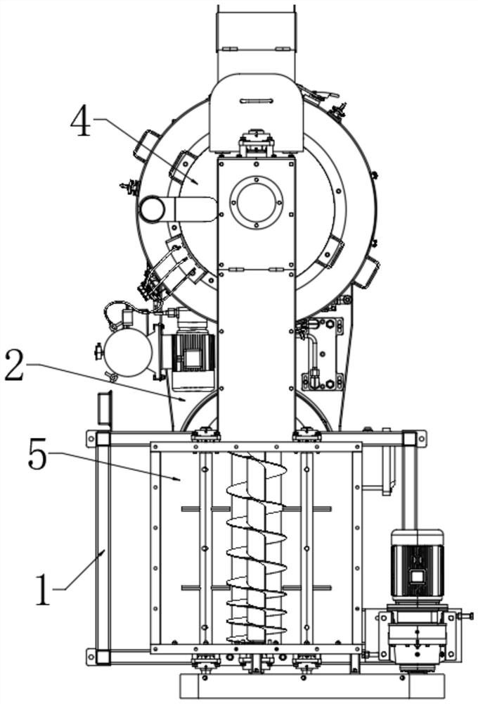 Energy-saving granulating and forming equipment for manufacturing biomass fuel