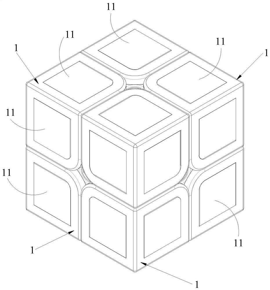 Restoration type magic cube control method