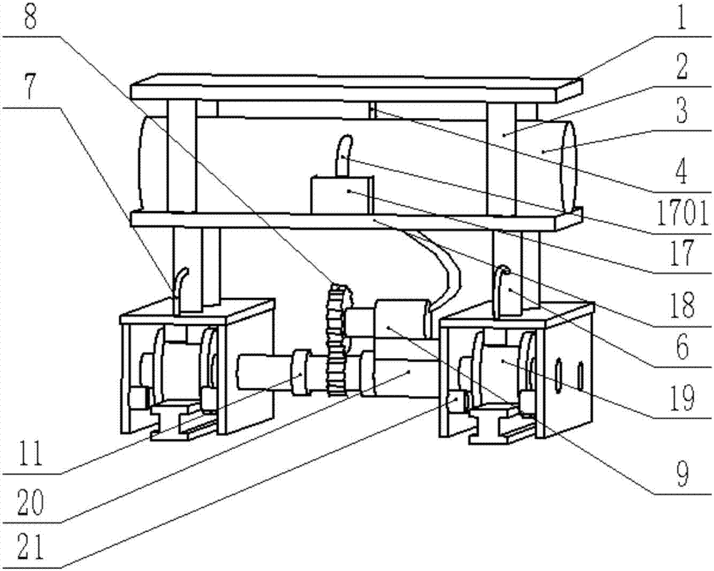 Automatic rust removal vehicle for train rails