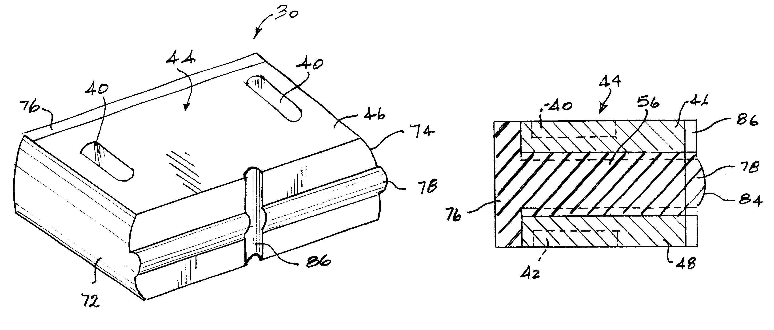 One-piece ram element block for wireline blowout preventers