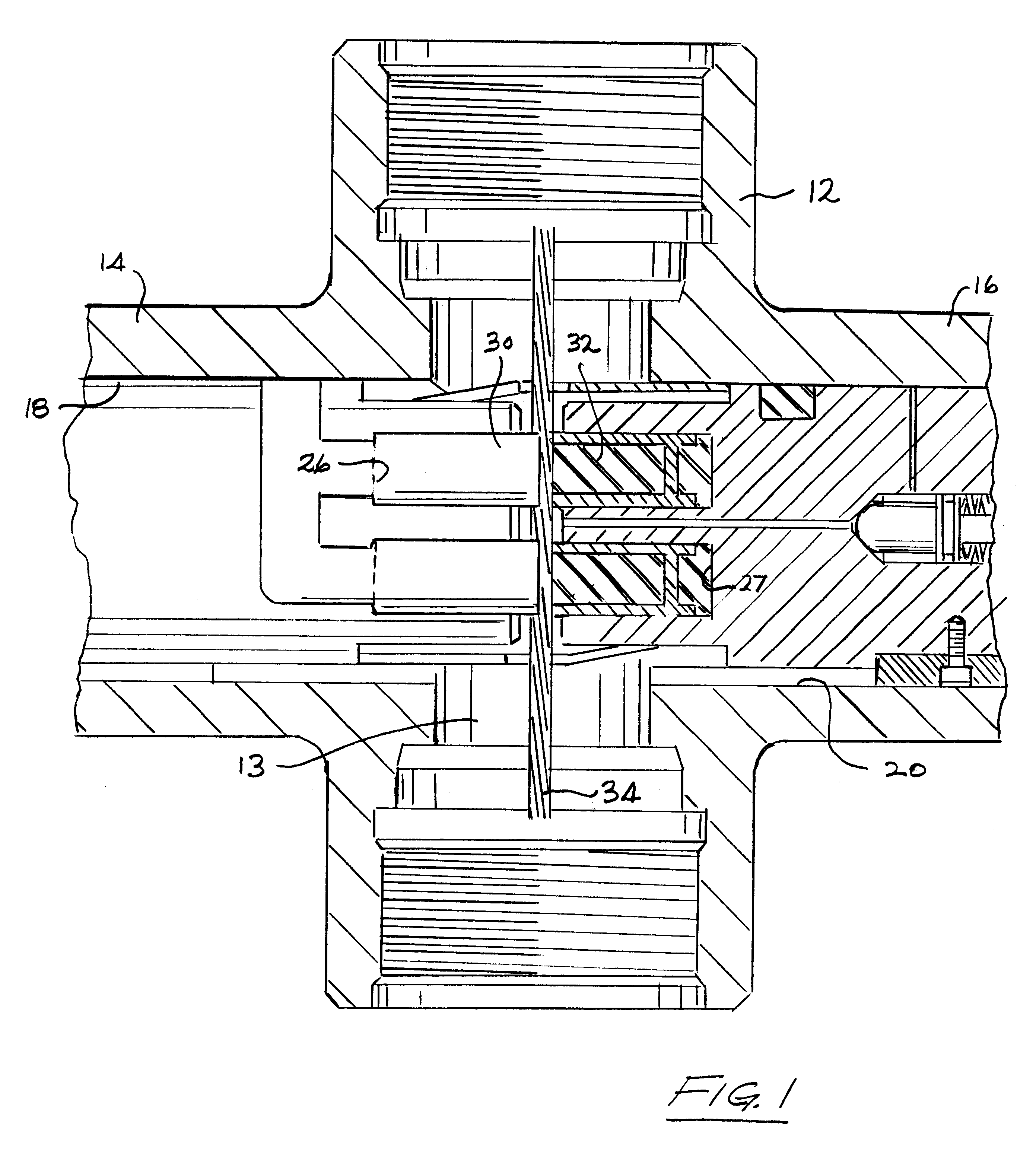 One-piece ram element block for wireline blowout preventers