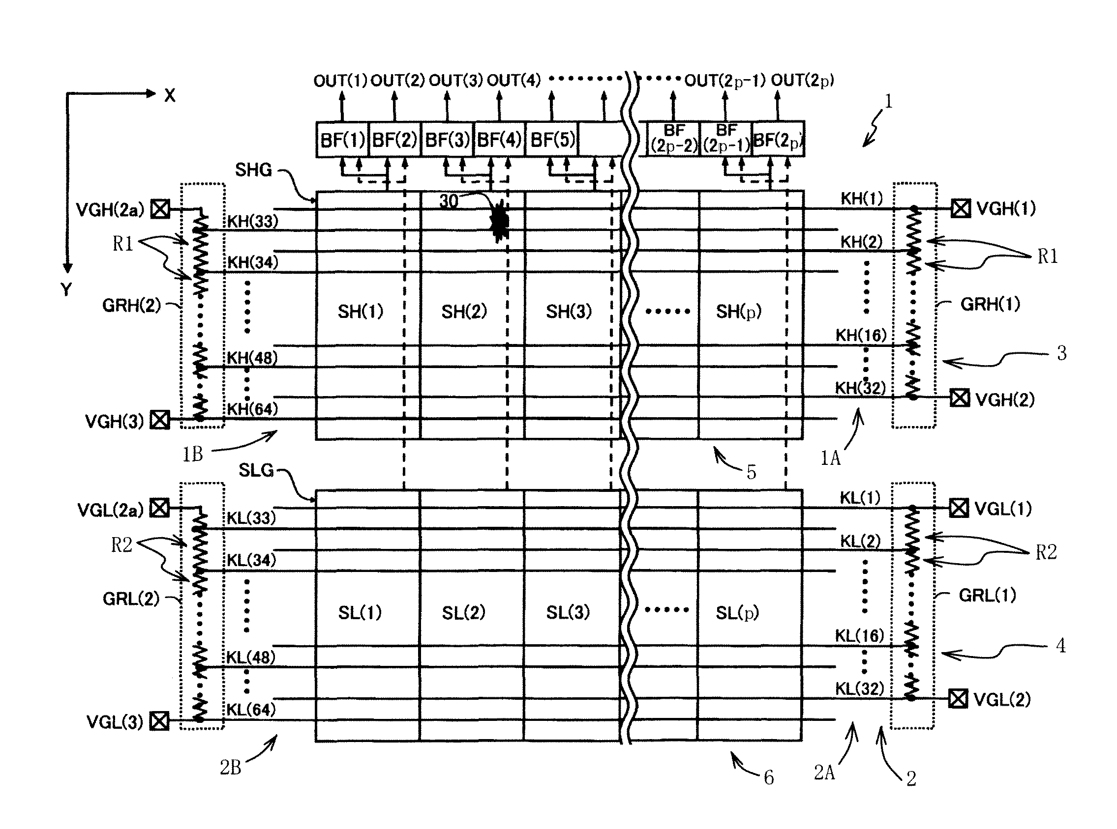 Semiconductor integrated circuit for driving display panel, display panel driving module, and display device