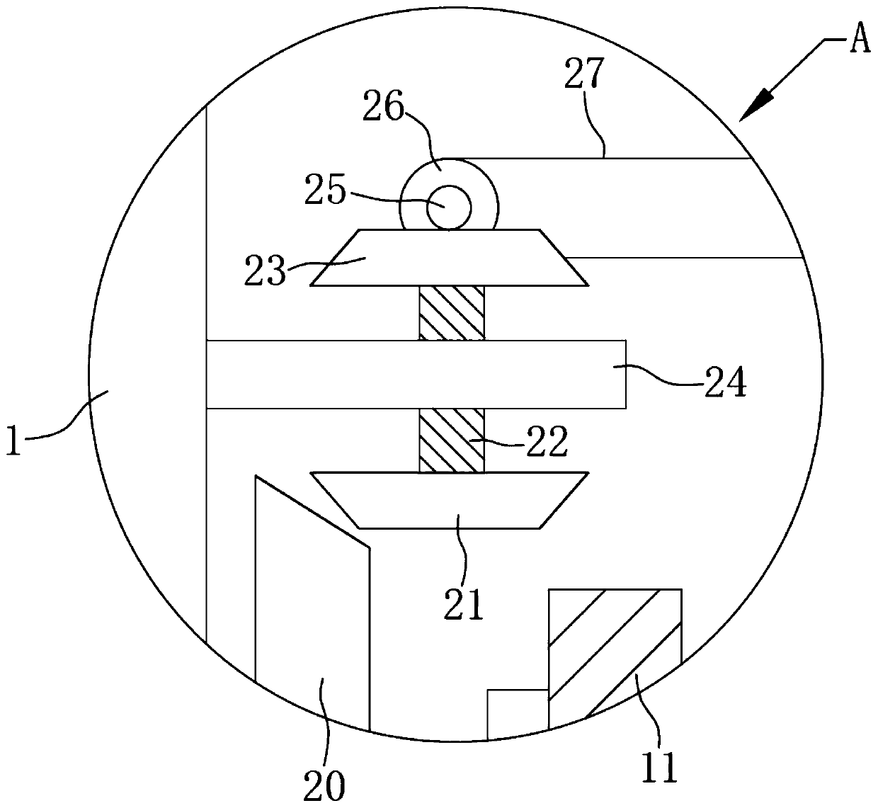 Chemical synthesis constant anti-blockage powder supply mechanism