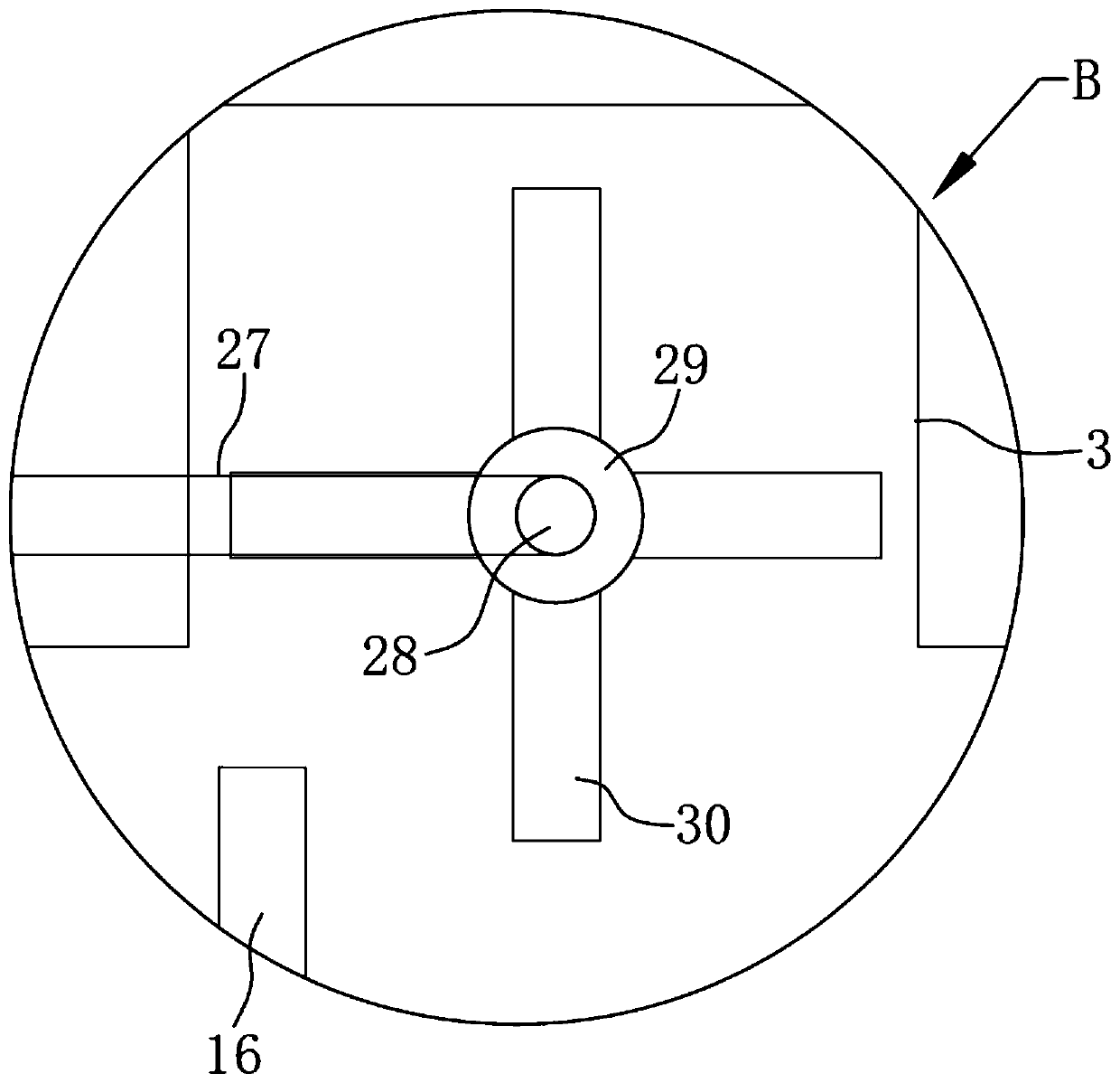 Chemical synthesis constant anti-blockage powder supply mechanism