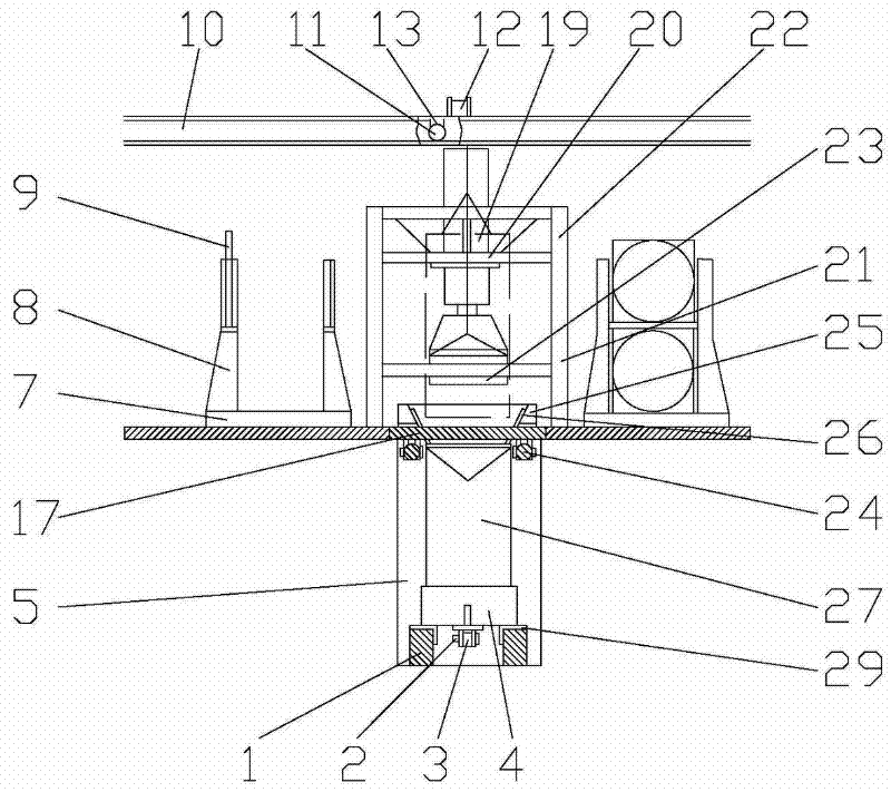 Compression, storage, exchange of truck compartment barrel type garbage transfer station