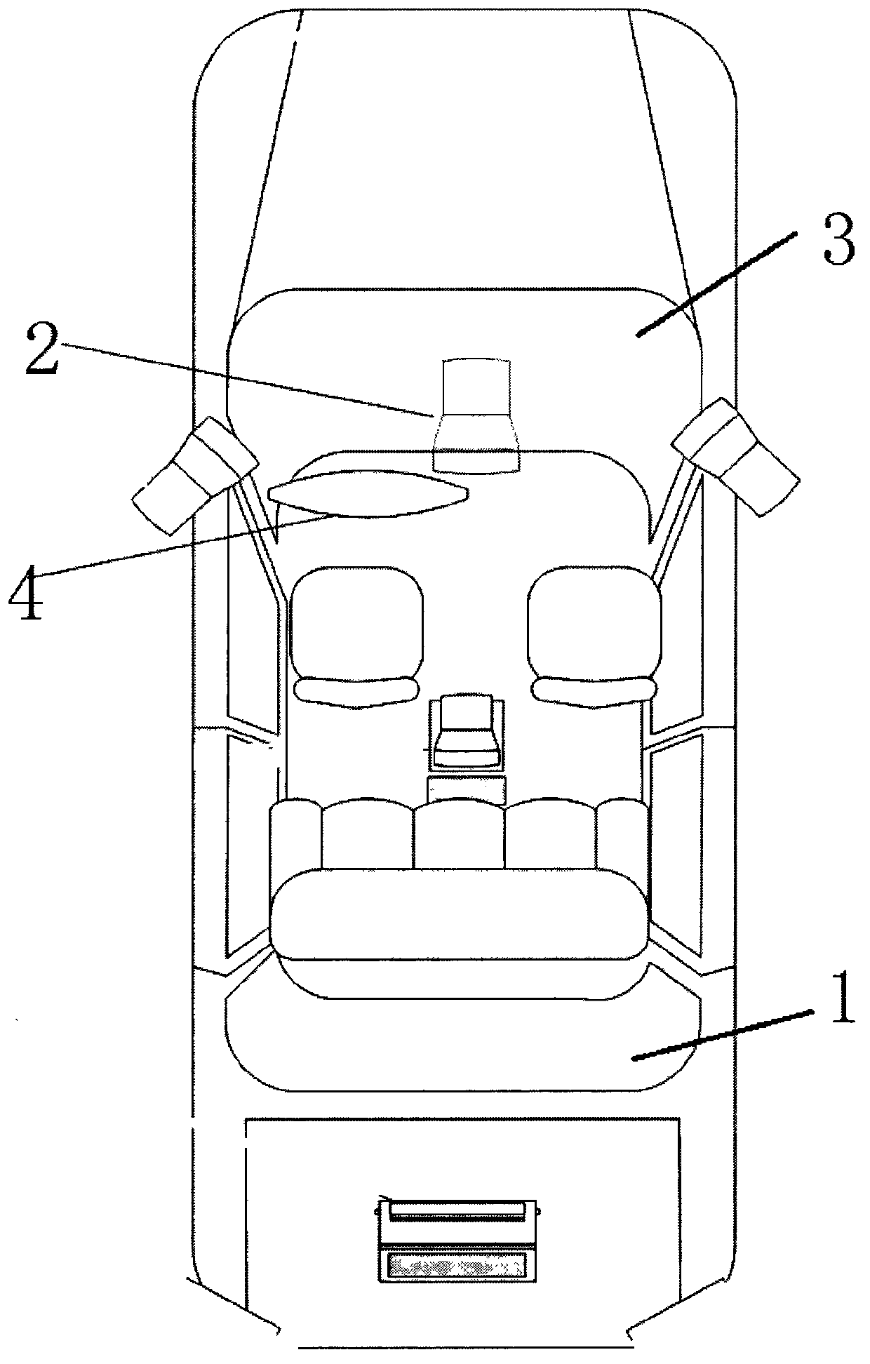 Machine vision based forward vehicle collision warning system and method for realizing front vehicle collision warning by system