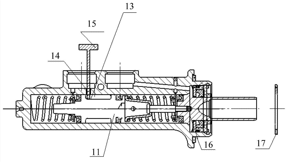 Mounting method of piston clamping spring