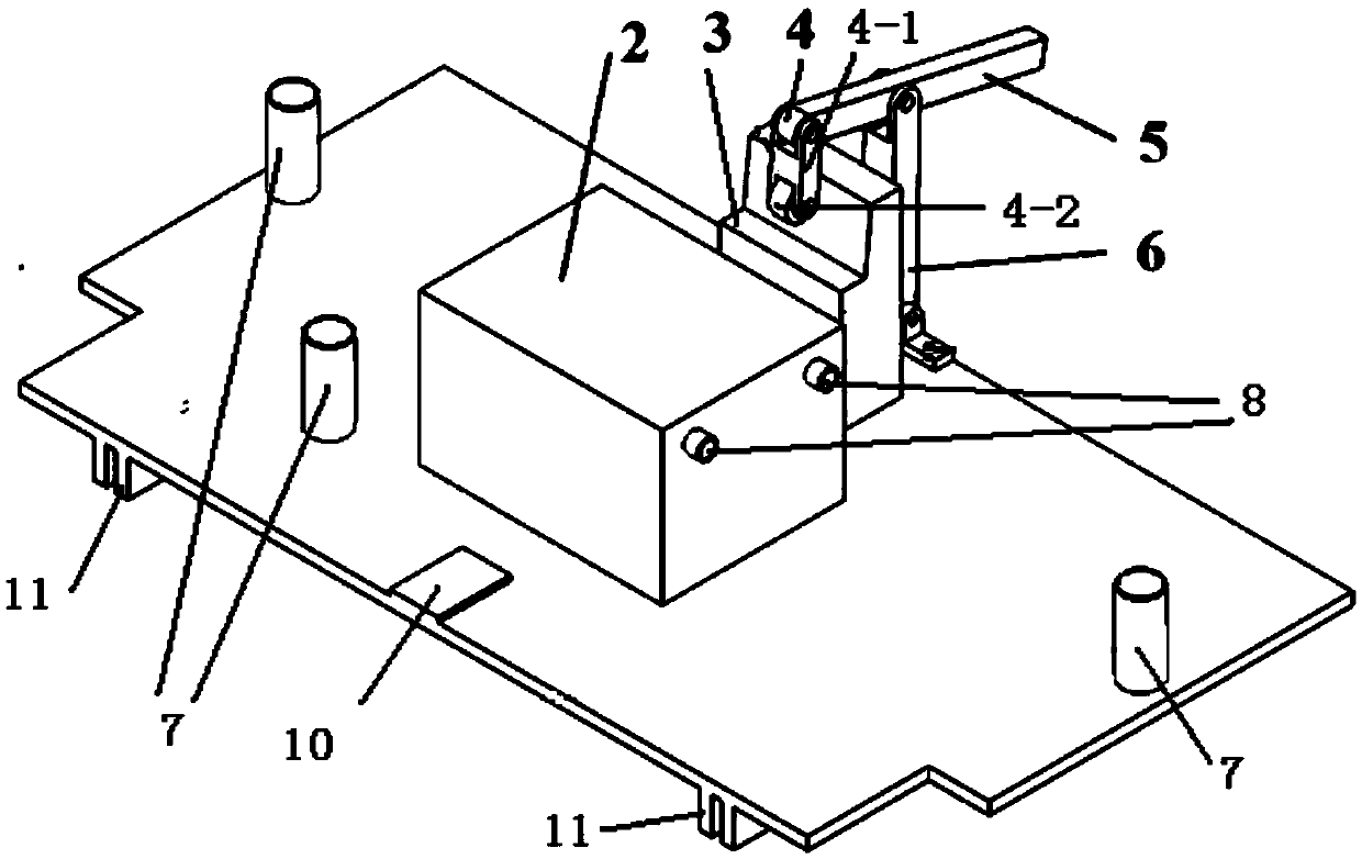 Clamp used for water cutting of side frame casting of railway wagon