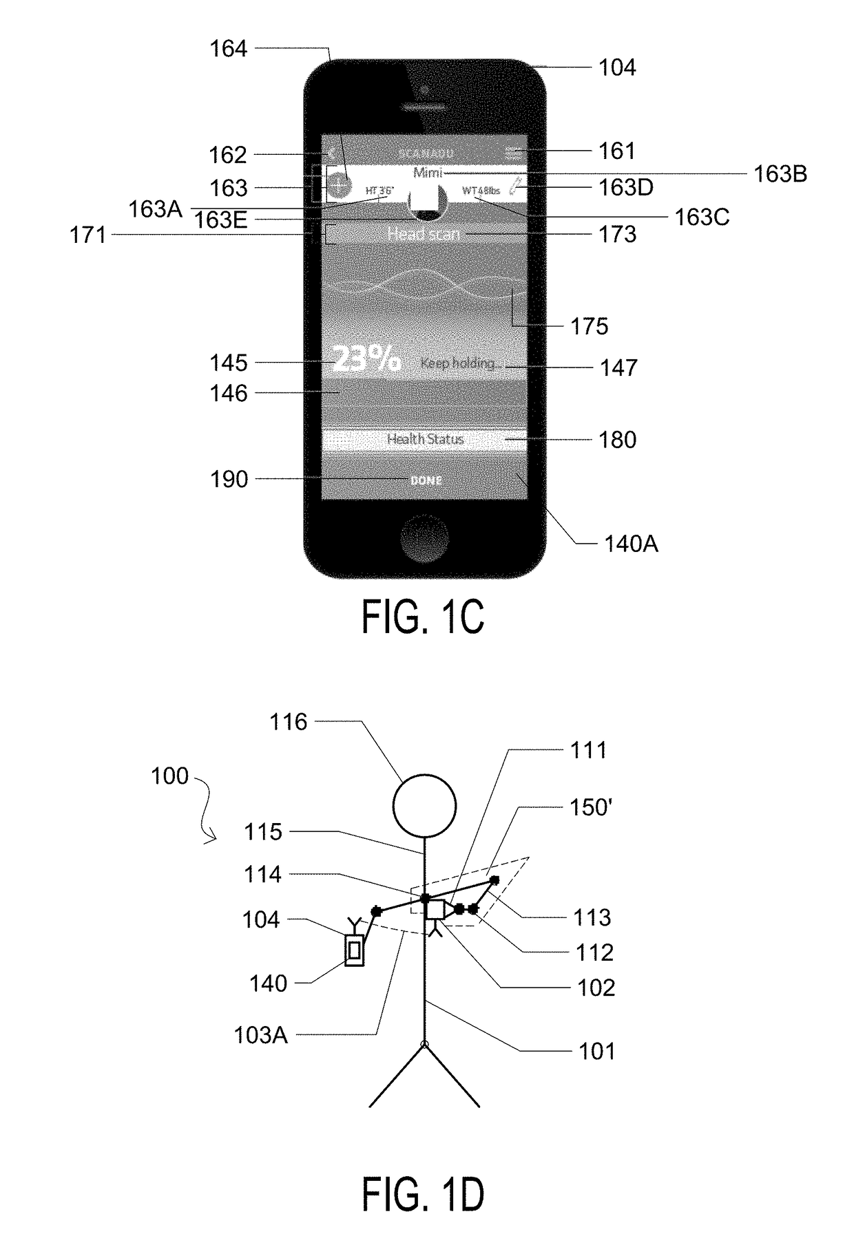 Data acquisition quality and data fusion for personal portable wireless vital signs scanner