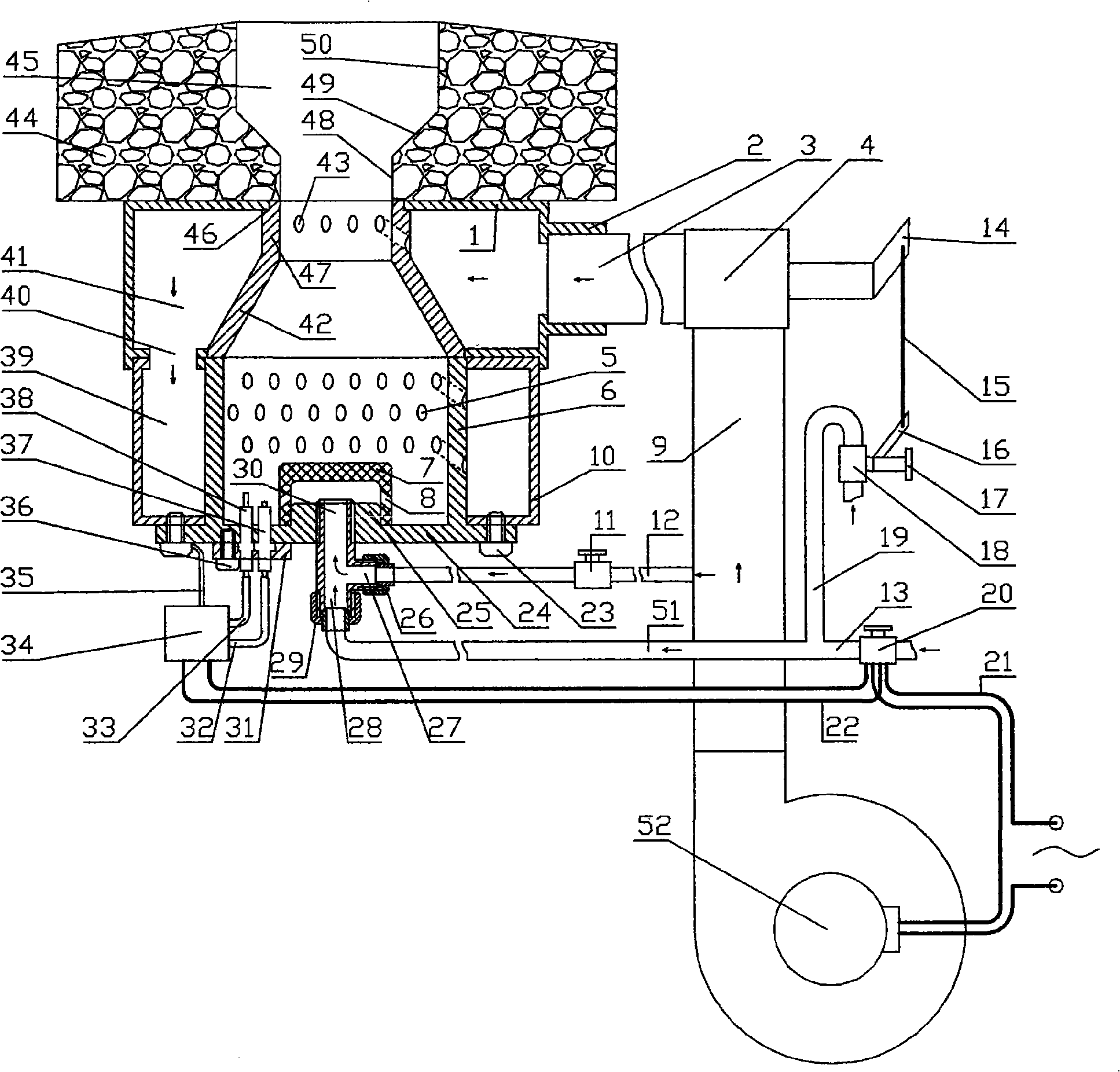 High-efficiency energy-saving high speed combustor of gas range