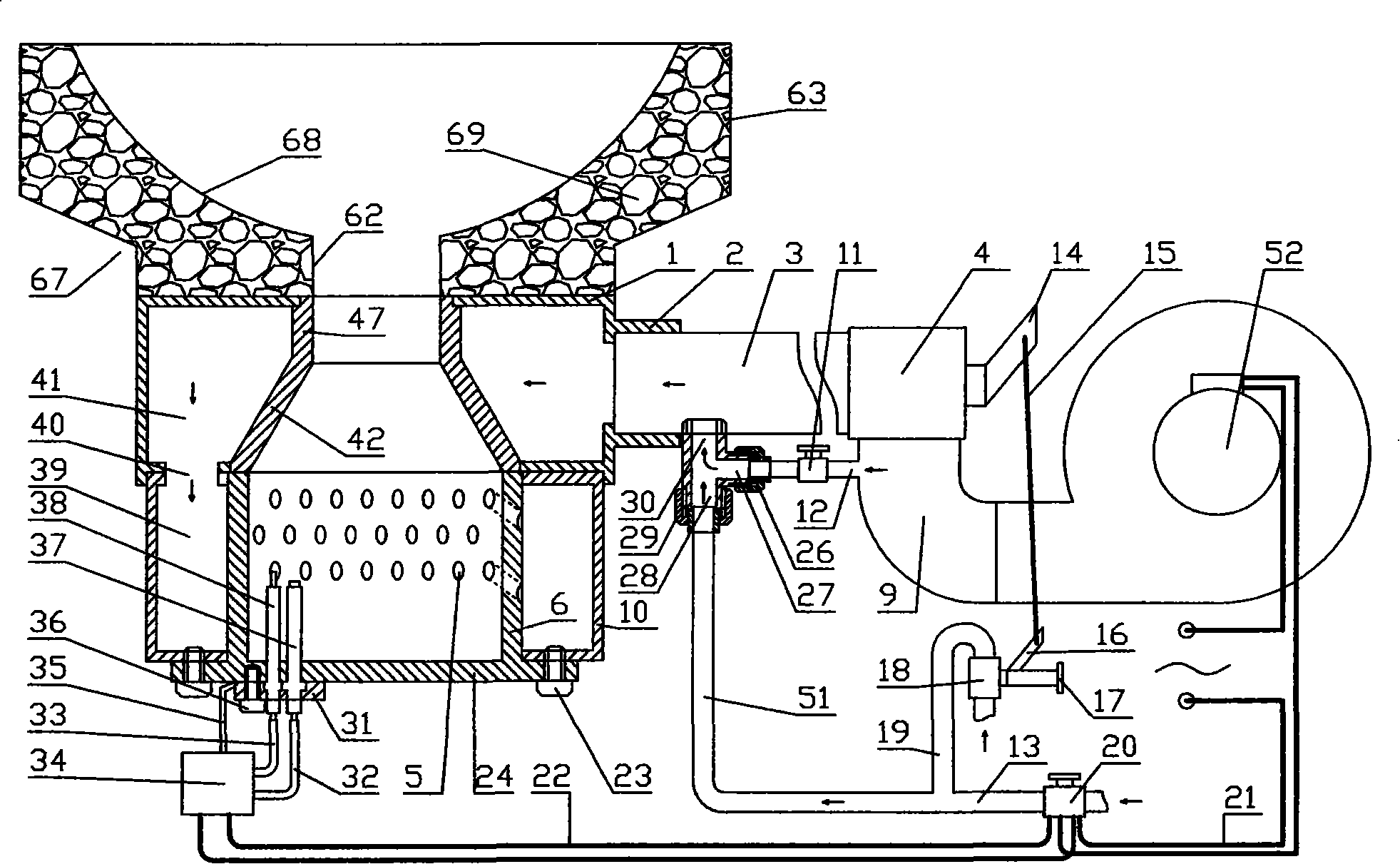 High-efficiency energy-saving high speed combustor of gas range