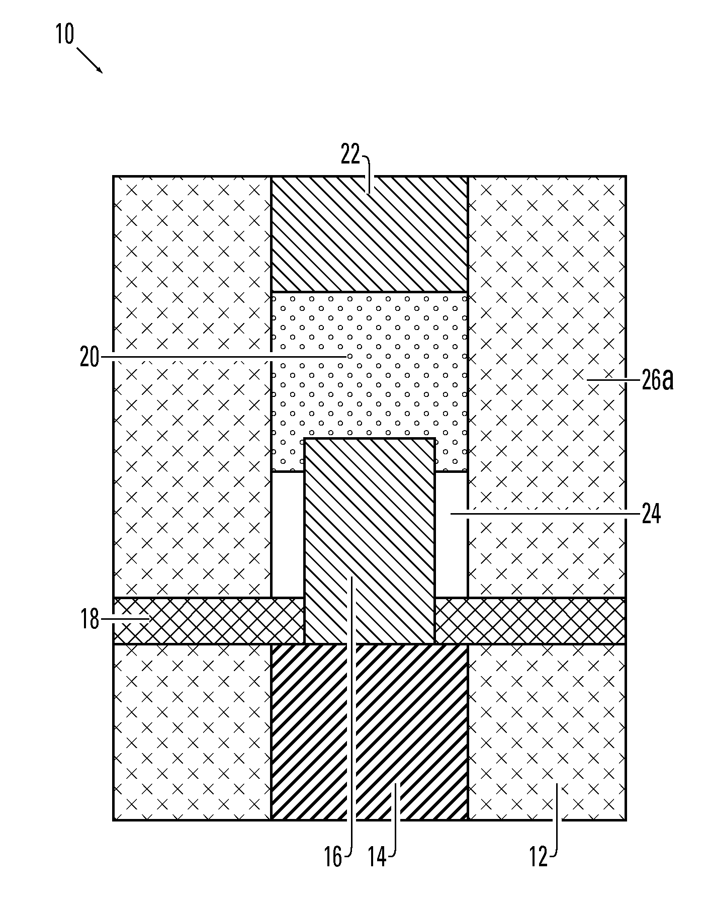 Vacuum jacketed electrode for phase change memory element