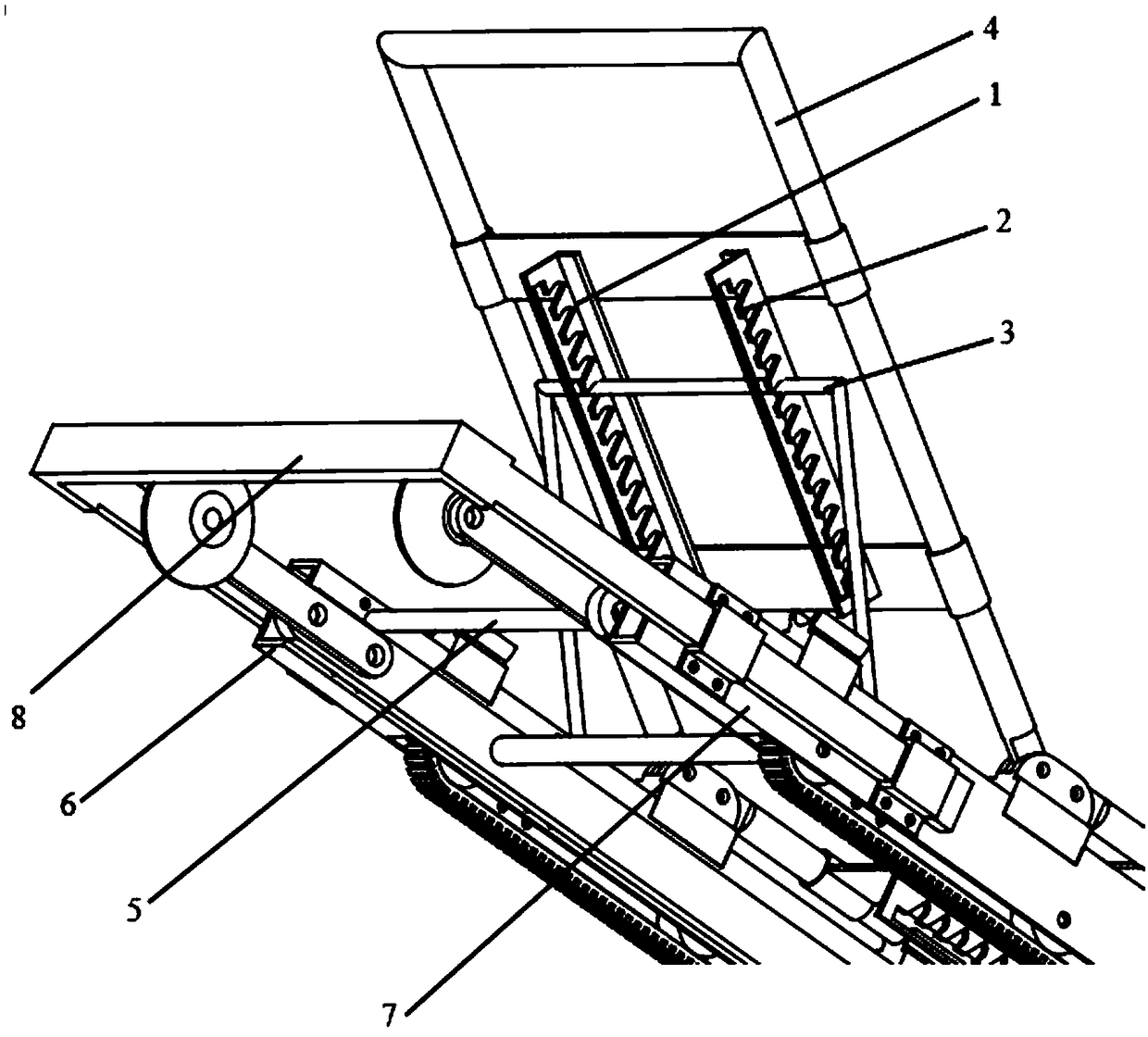 Multifunctional portable caterpillar stretcher