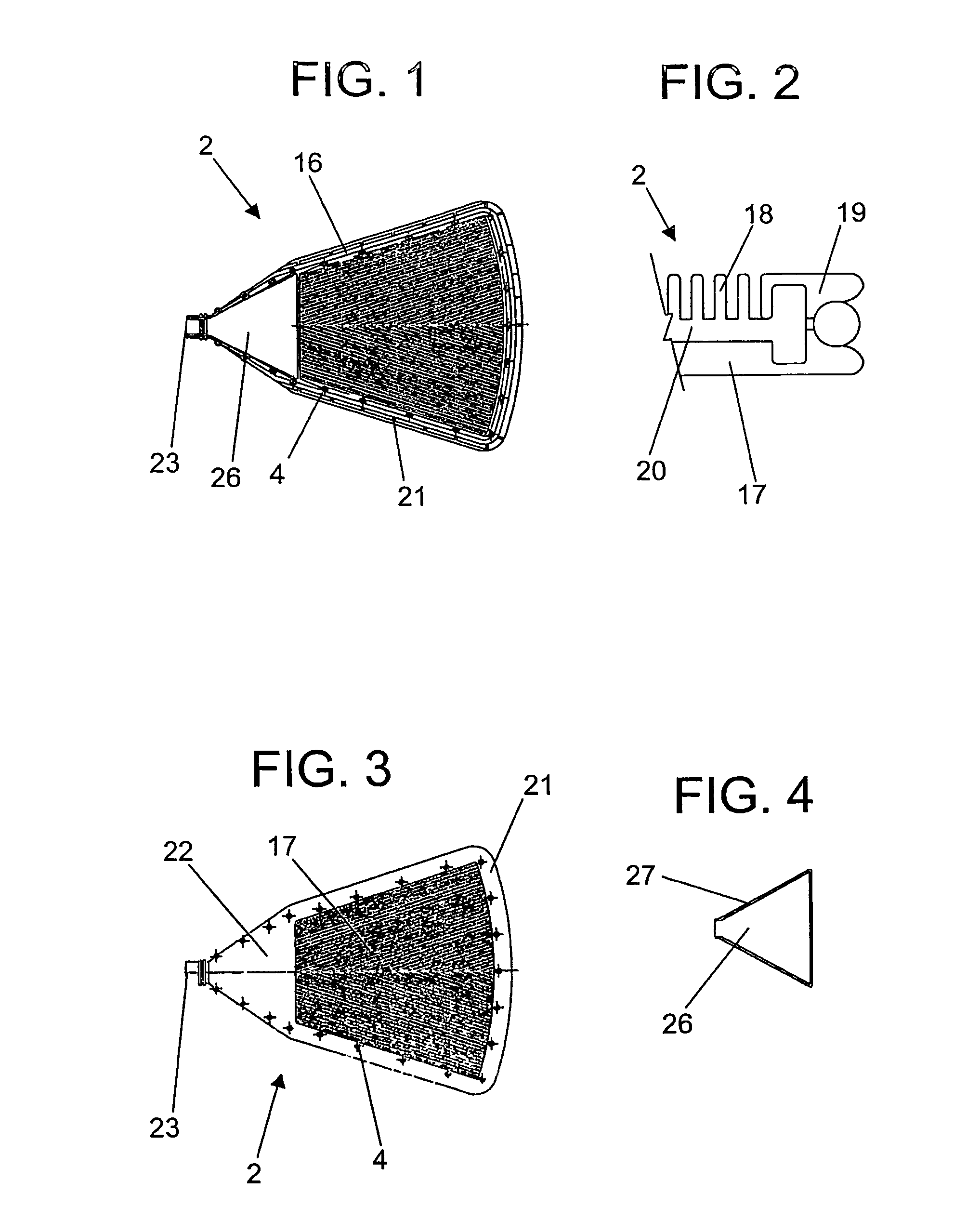 Sector for vacuum rotating filters and similars