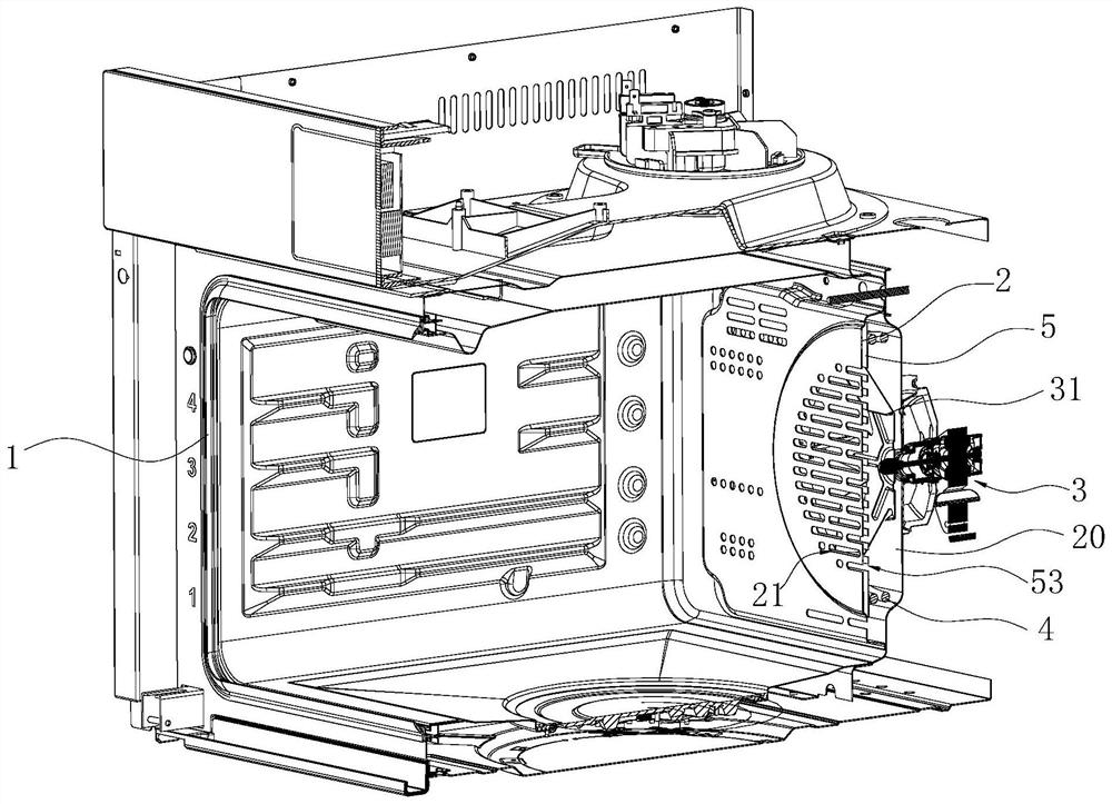 Cooking liner structure and oven with same