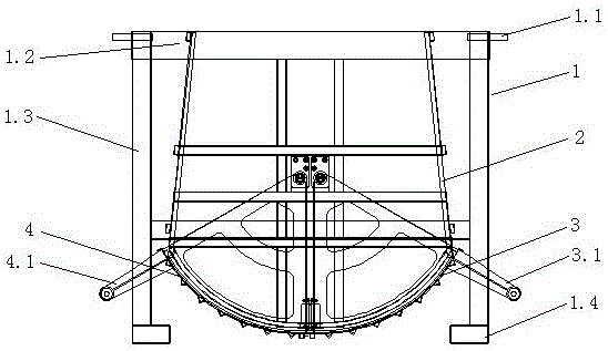 Plastic bucket and plastic bucket feeding, discharging and conveying system