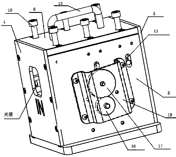 Full-automatic adjustable and portable optical cable stripping device