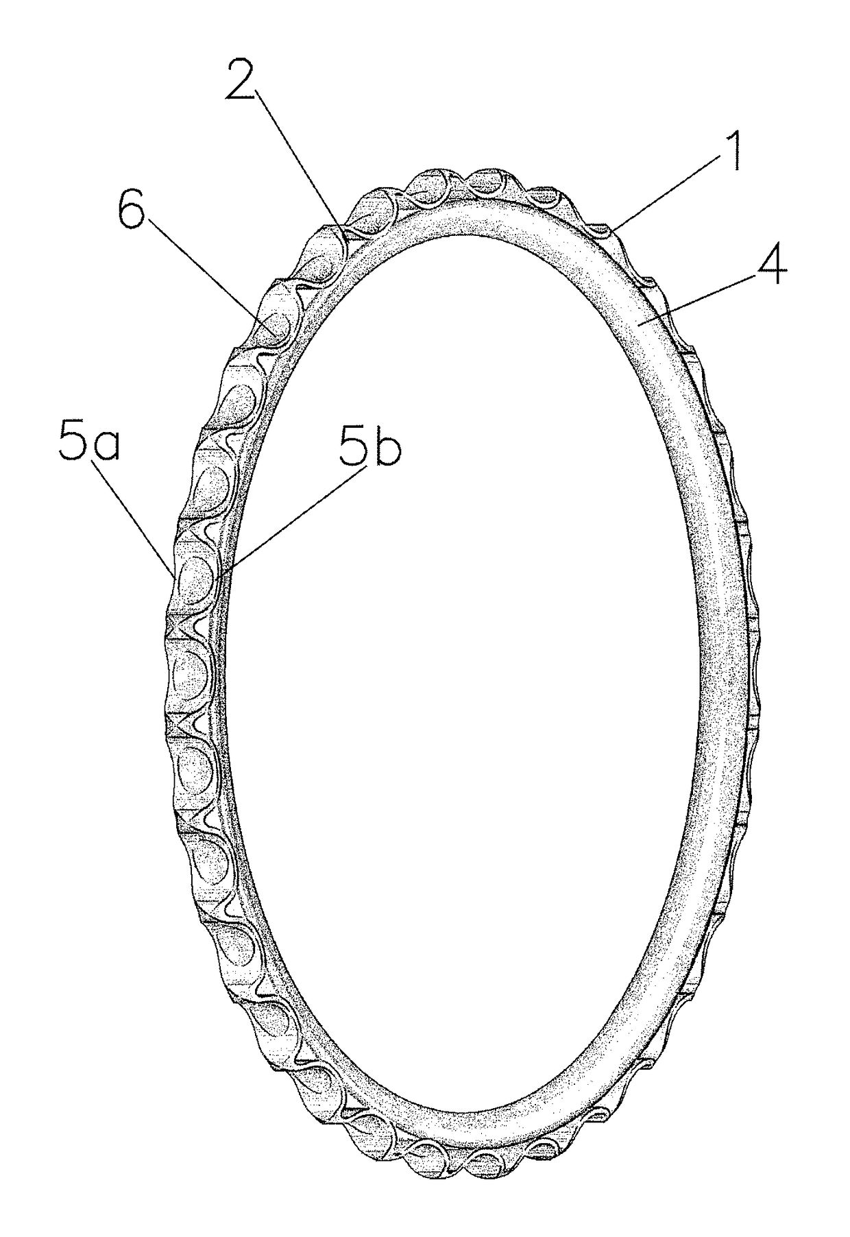 Tensioning and damping element for endless chain drive, especially for roller chain drives