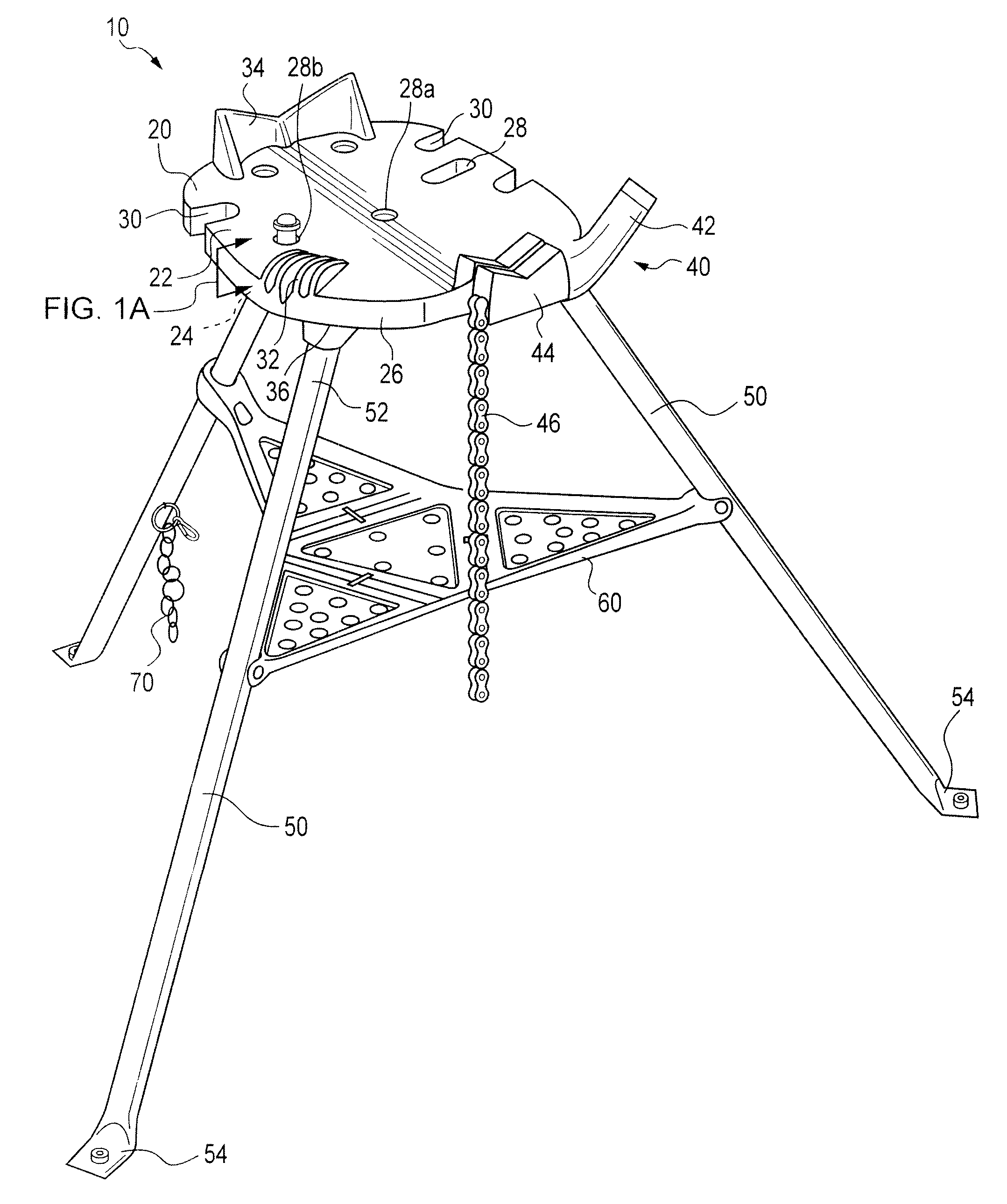 Pipe vise stands and components for increasing capacity thereof