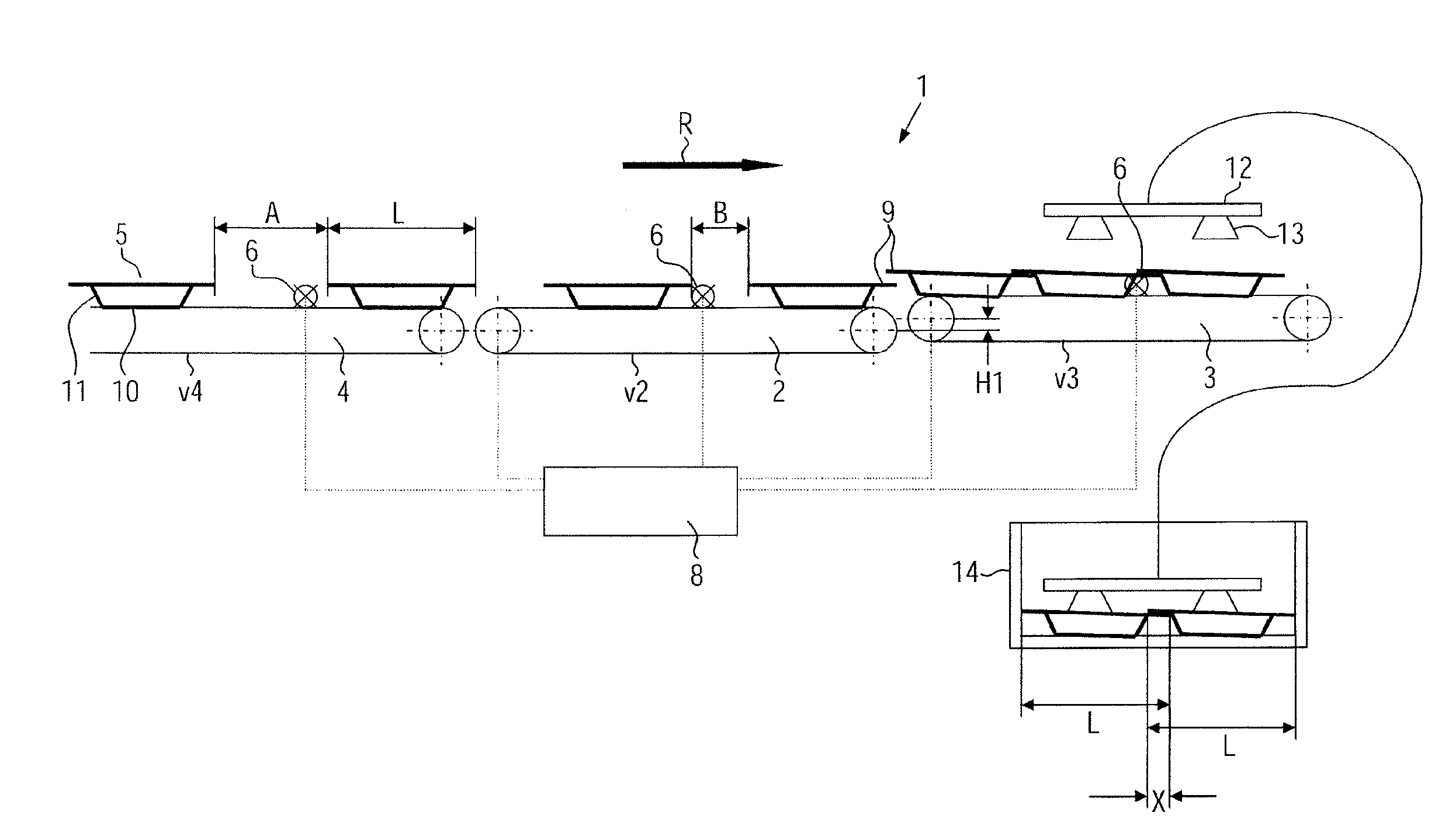 Device and method for grouping packages