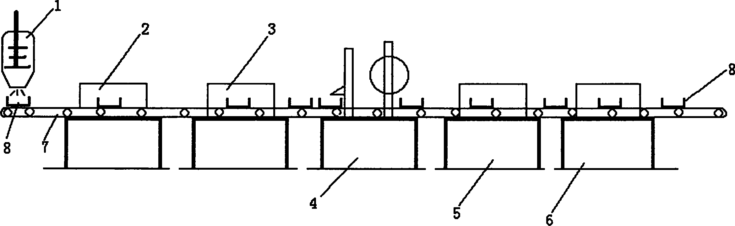 Light wall board producing process and apparatus