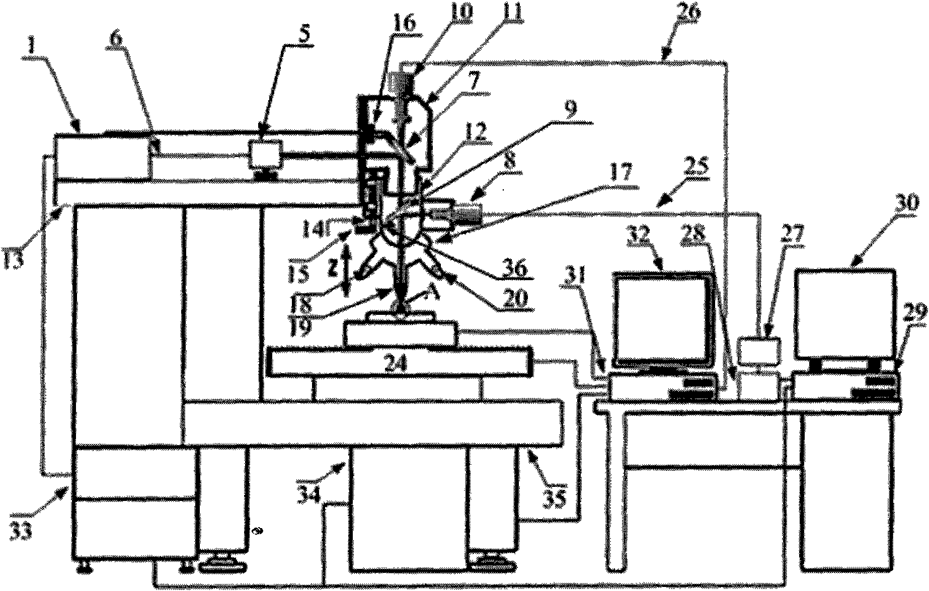 Component analyzer for laser probe micro-area