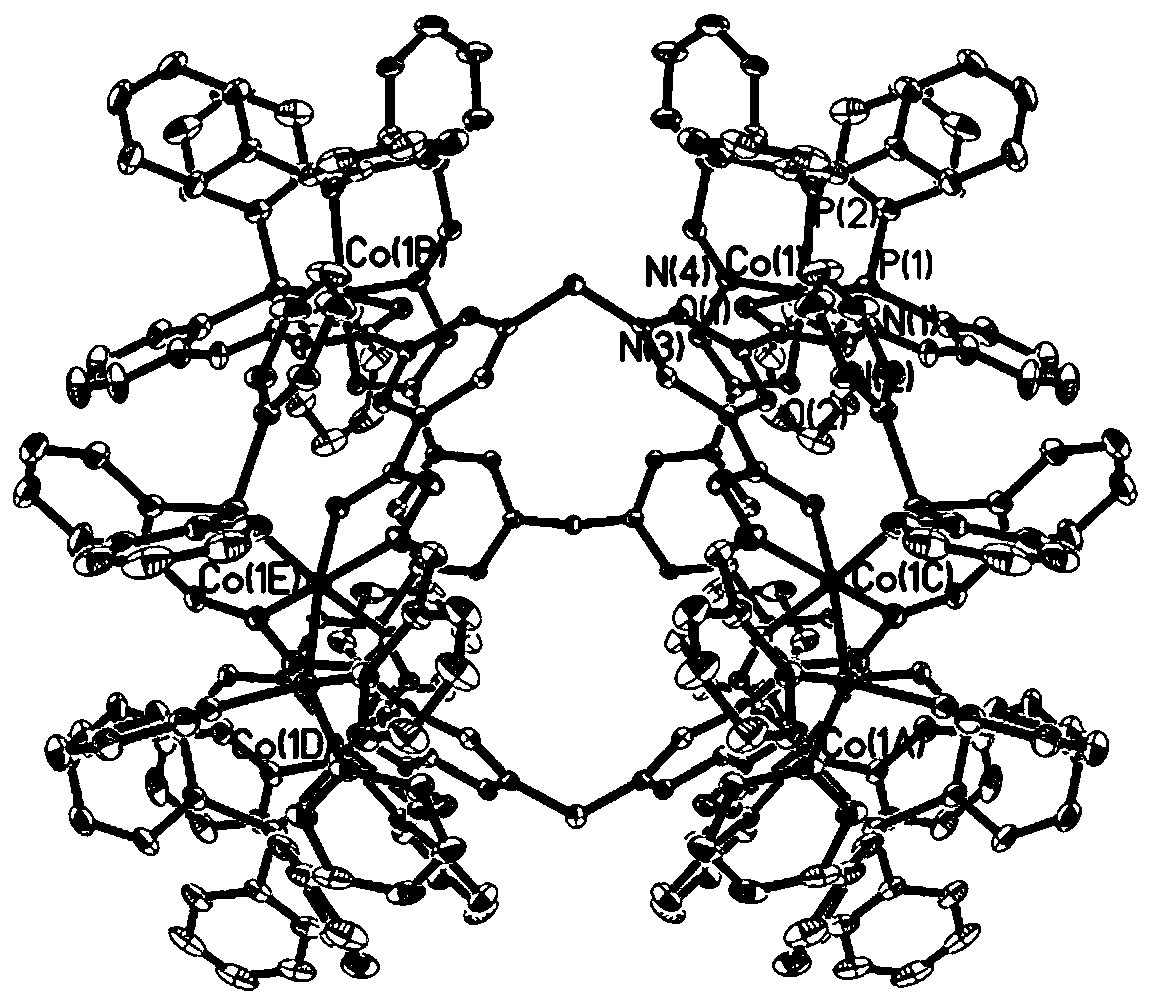 Preparation method and applications of metal organic triangular prism compound for preparing amine aromatic hydrocarbons through catalytic reduction of nitro aromatic hydrocarbons