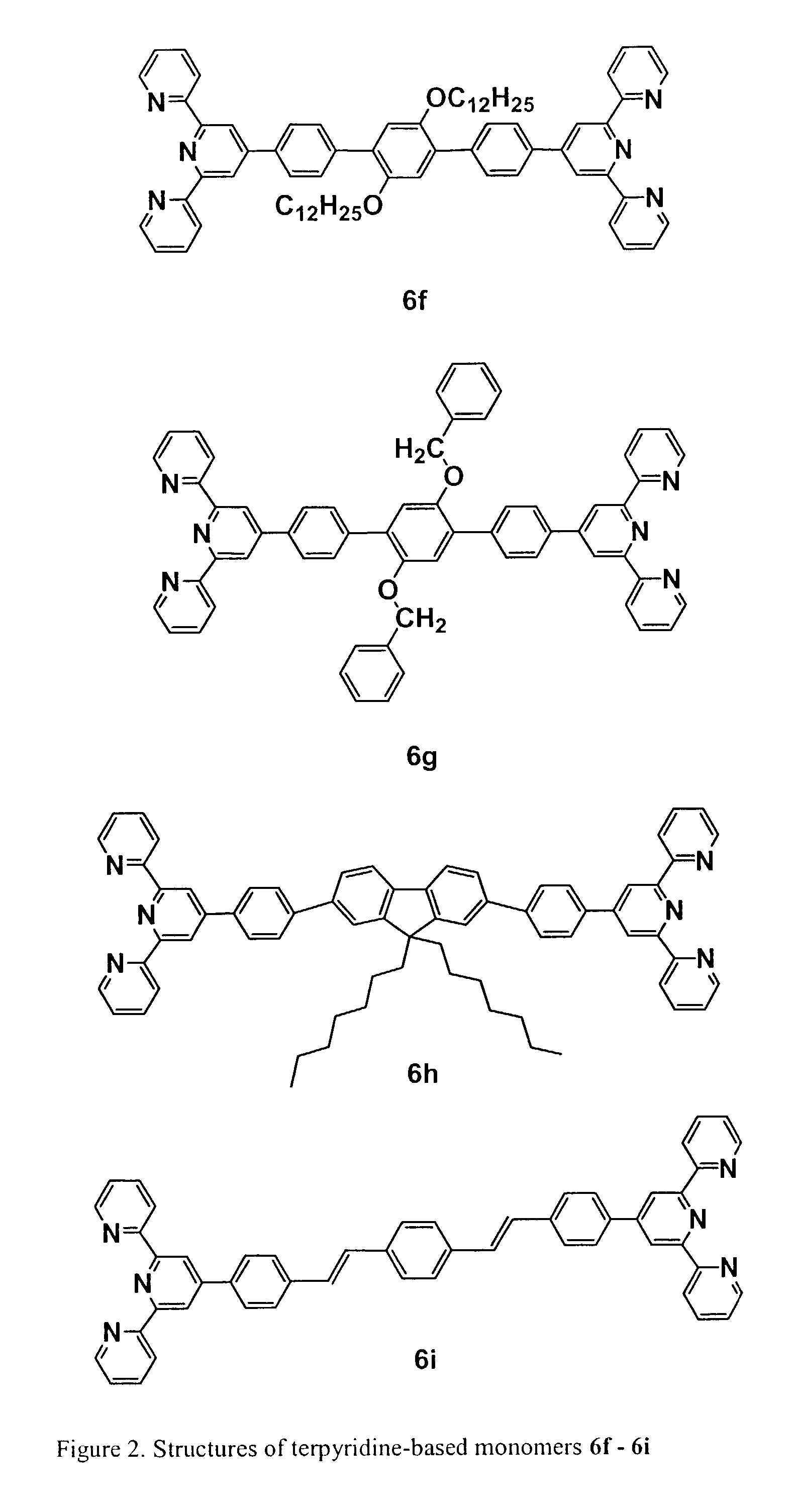 Electroluminescent metallo-supramolecules with terpyridine-based groups