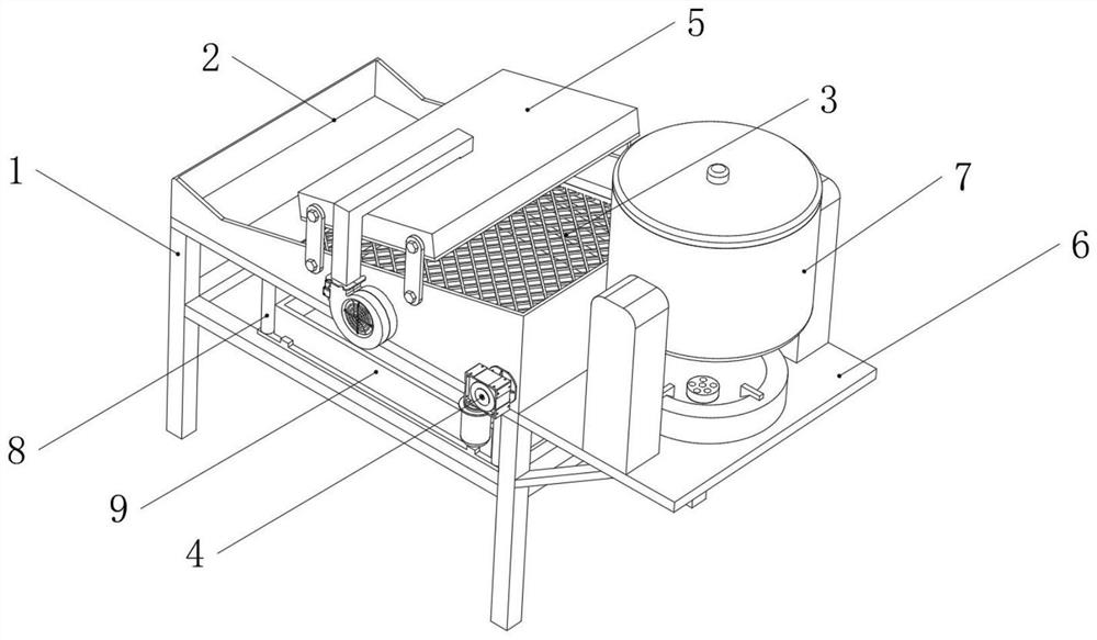 Novel popcorn processing equipment and processing method thereof