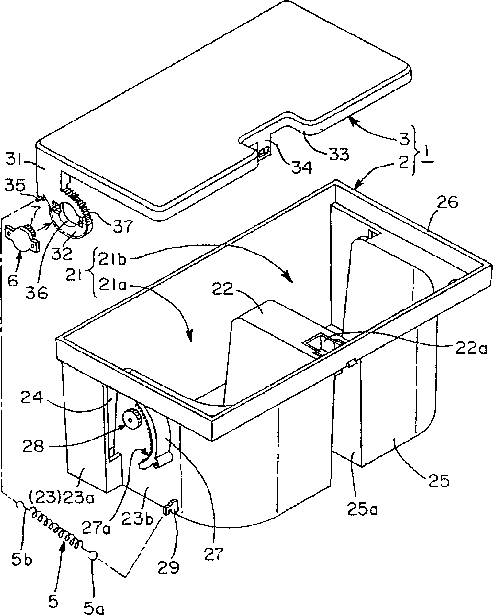 Door shutter mechanism and door shutter with the mechanism