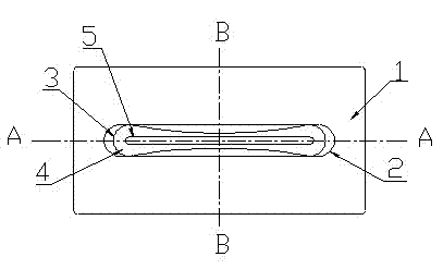 Mould for continuous extrusion production of high-width-thickness-ratio profiles