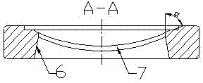 Mould for continuous extrusion production of high-width-thickness-ratio profiles