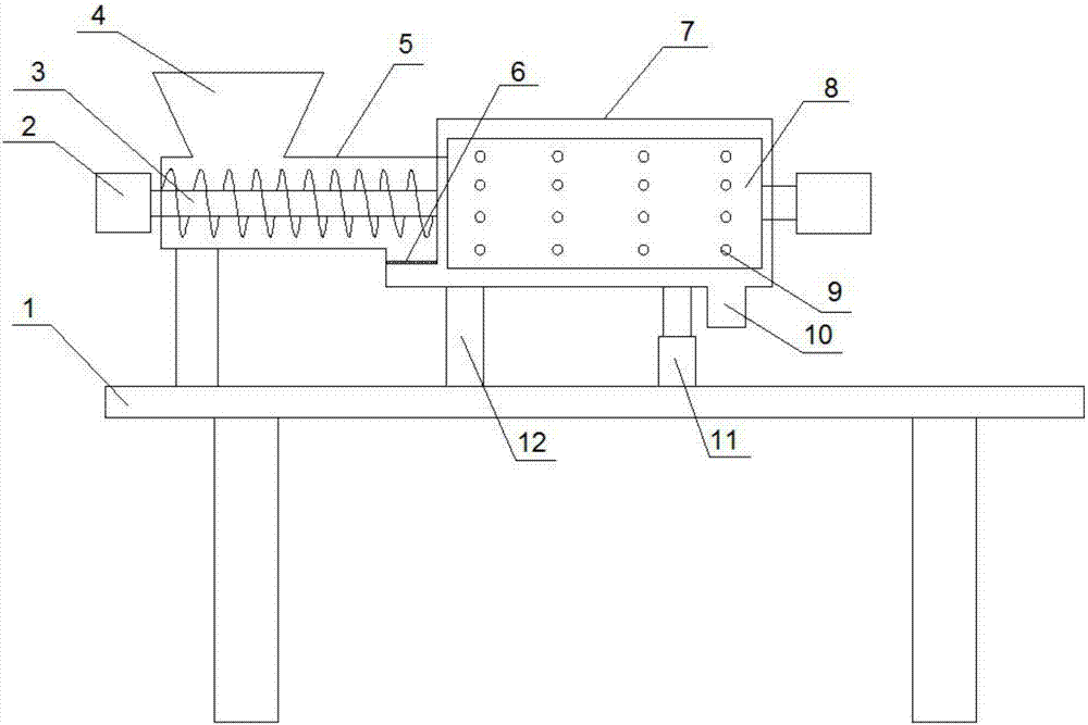 Livestock manure dehydration device and dehydration method thereof