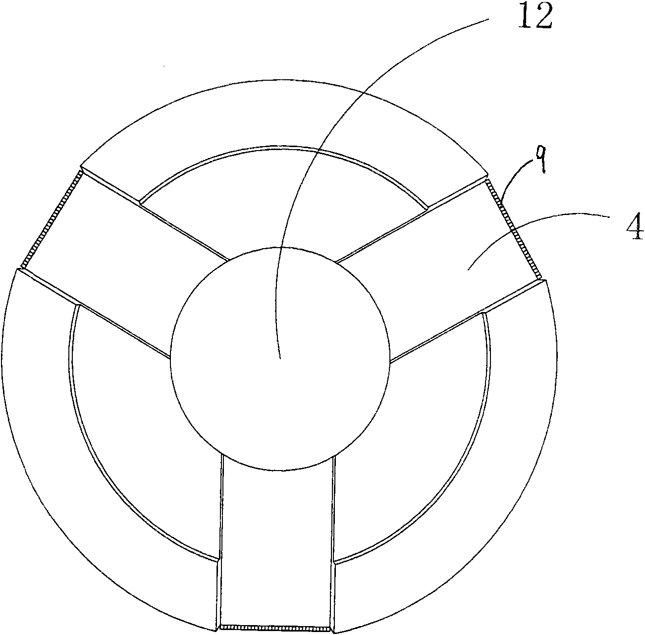 Rigid drainage pile and construction method thereof