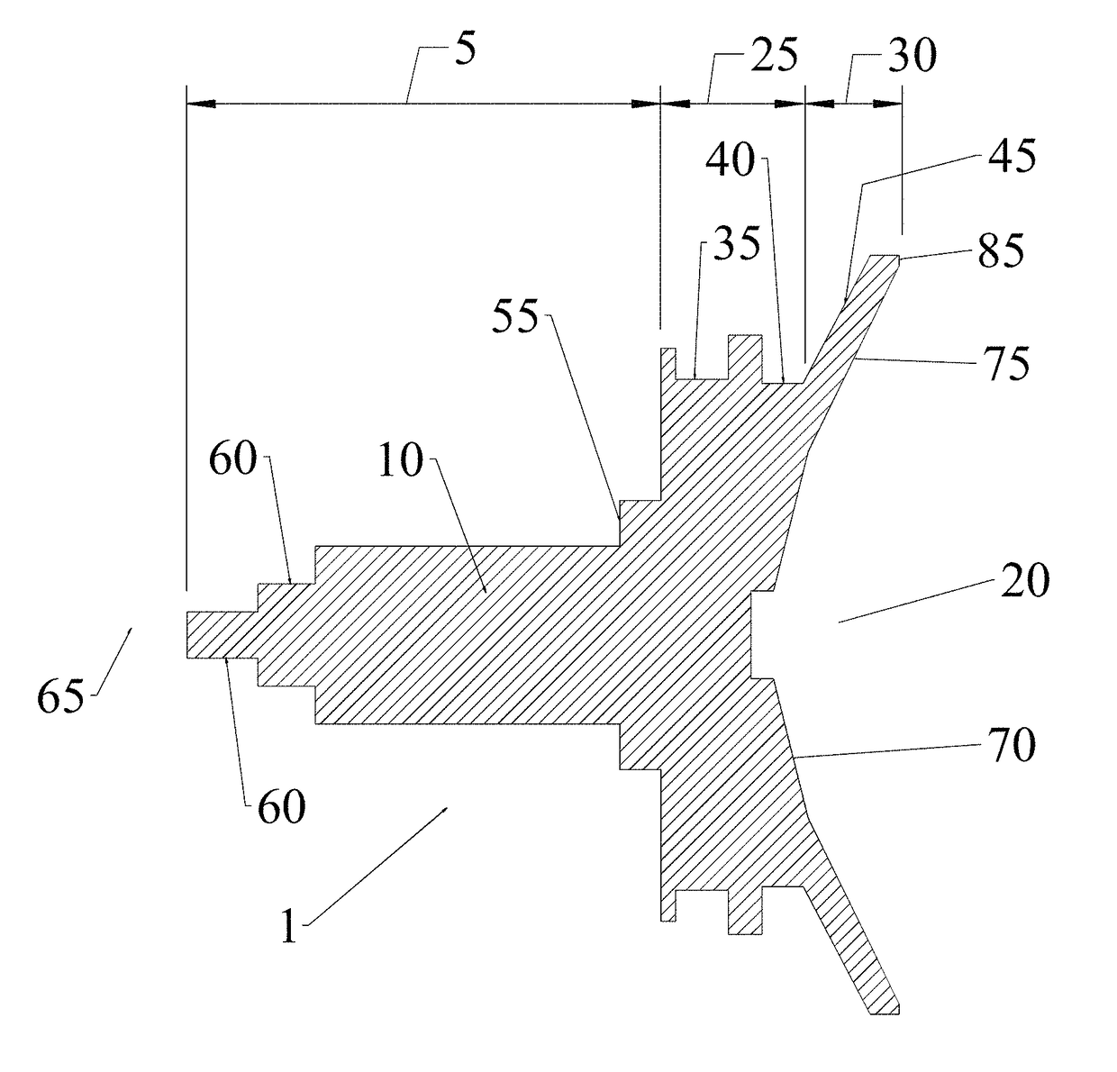 Method for dish reflector illumination via sub-reflector assembly with dielectric radiator portion