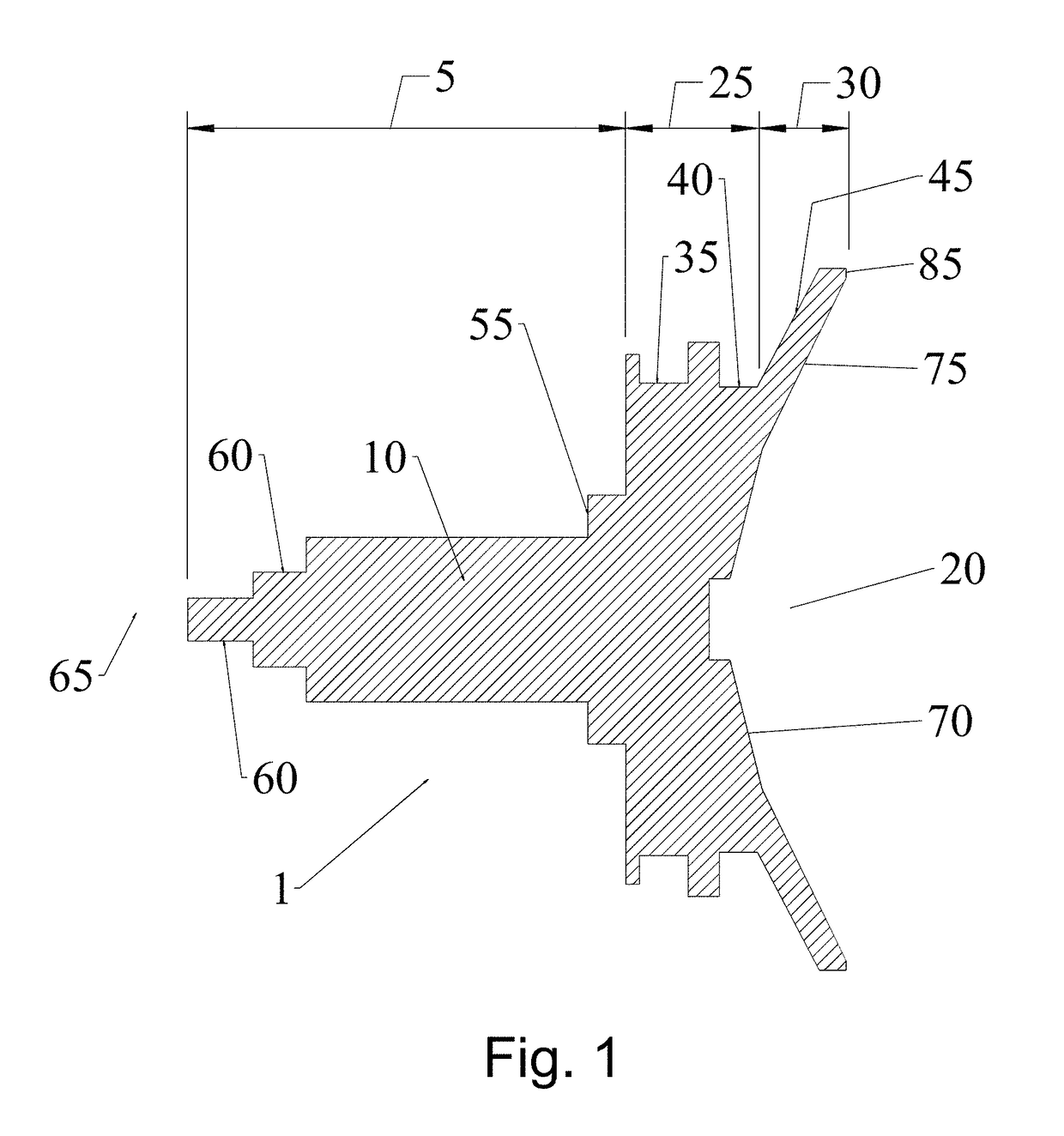 Method for dish reflector illumination via sub-reflector assembly with dielectric radiator portion