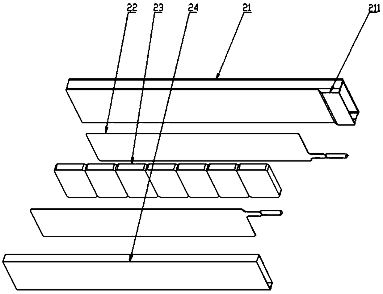 Water-proof PTC air-heating heater for electric vehicle