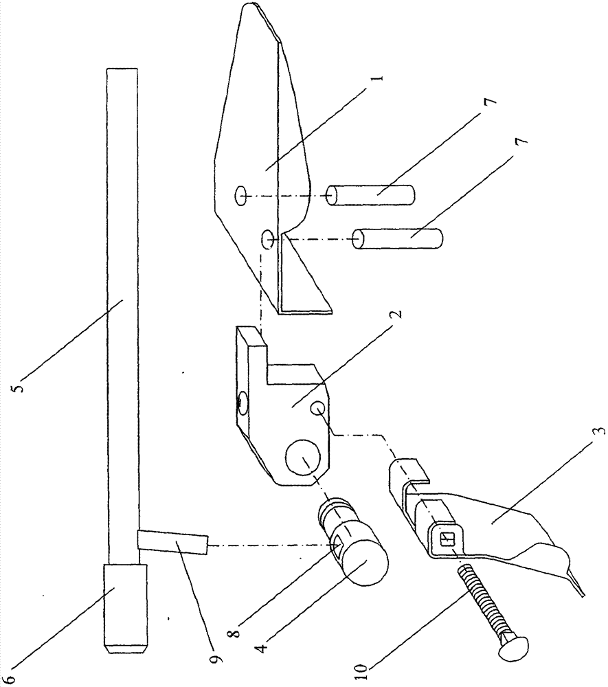 Folding steering-wheel lock