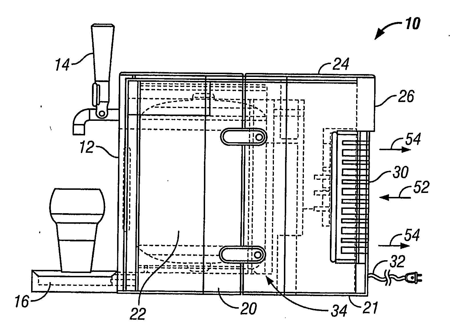 Alcohol beverage dispensing apparatus