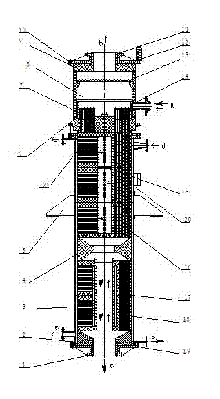 High-efficiency falling film evaporation reboiler