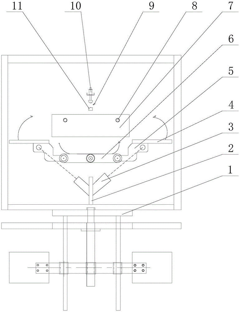 Plastic smoke box automatic lapping device