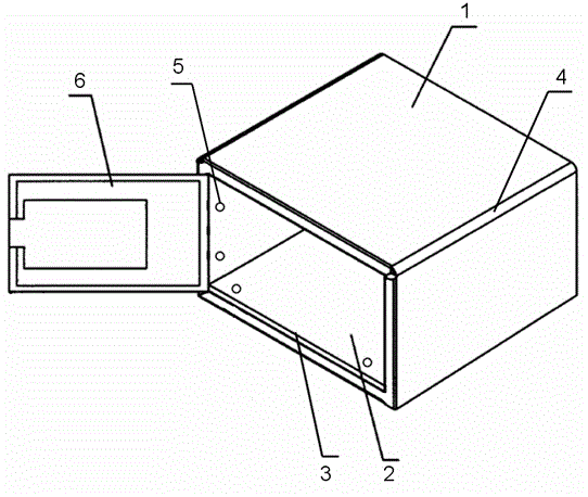 Semi-integral safety box and manufacturing method thereof