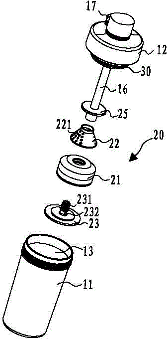 Oxygen humidifier provided with novel gas diffusion device