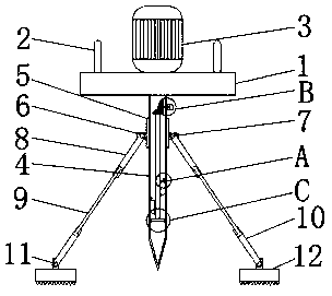 Soil environmental protection detection sampling device convenient for continuous sampling of multiple regions